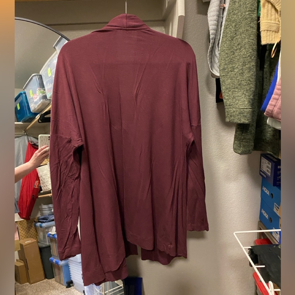 Soma Maroon/Deep Red Knit Cardigan - Picture 2 of 4